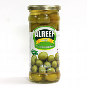 Оливковый ALREEF Whole "Классический" зеленые оливки с косточкой  (стекло) - Царица Пальмиры