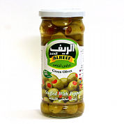 Оливковый ALREEF Stuffed With Pepper "Фаршированнный перцем" зеленые оливки  (стекло) - Царица Пальмиры